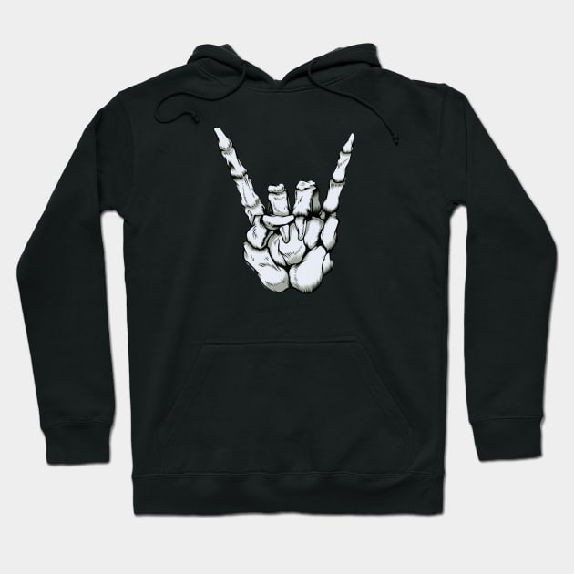 Skeleton Horns Hoodie by SoCalErich